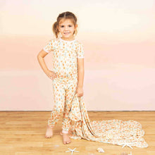 Load image into Gallery viewer, Emerson &amp; Friends - Sandy Seashells Beachy Bamboo Kids Pajamas Toddler Sleep Set (2T-8/9Y)