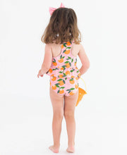 Load image into Gallery viewer, RuffleButts: Orange You The Sweetest Reversible Peplum Tankini 2-Piece Swimsuit