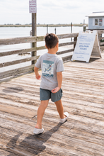 Load image into Gallery viewer, Saltwater Boys- Offshore Boat Tee SS- Grey(2T-10/12Y)