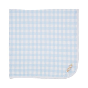 Beaufort Bonnet- Baby Buggy Blanket (Blue Plaid)