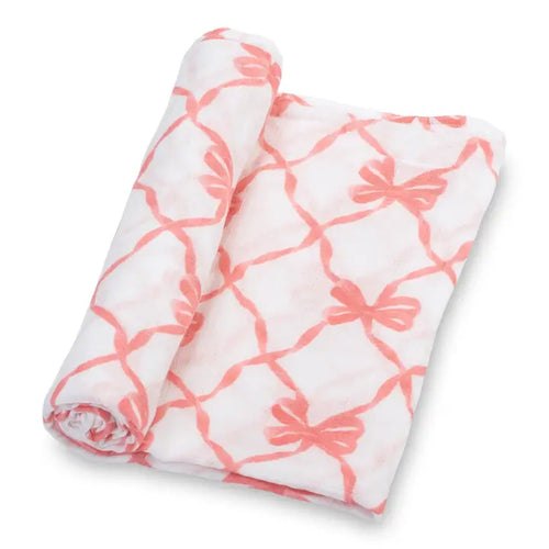LollyBanks-Swaddle Blanket- Beautiful Bows