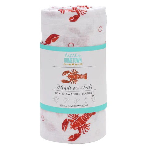 Little Hometown- Baby Swaddle (Lobster)