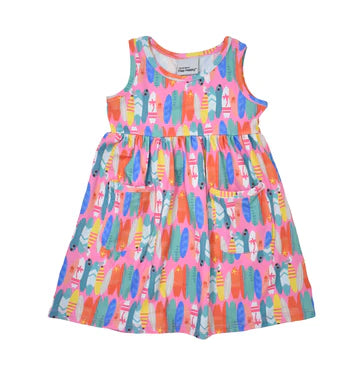 Flap Happy Dahlia Sleeveless Tee Dress Beach Boards (2T-6)