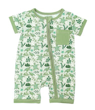Load image into Gallery viewer, Emerson and Friends - Save the Sea Turtles Baby Shortie Romper: Green (3m-24m)