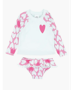 Feather 4 Arrow- "Fun in the Sun" Two Piece Set (Prism Pink, 6m-6y)