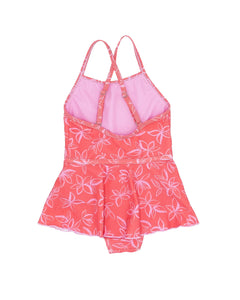 Feather 4 Arrow- Baby Bella One Piece Swimsuit (Sugar Coral, 6m-24m)