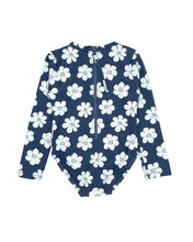 Load image into Gallery viewer, Feather 4 Arrow- Wave Chaser Baby Surf Suit (Navy, 3m-24m)