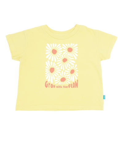 Feather 4 Arrow- Grow with the Flow Tee (Yellow, 2-6)