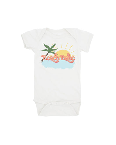 Feather 4 Arrow- Beach Babe One Piece (White, Infant)