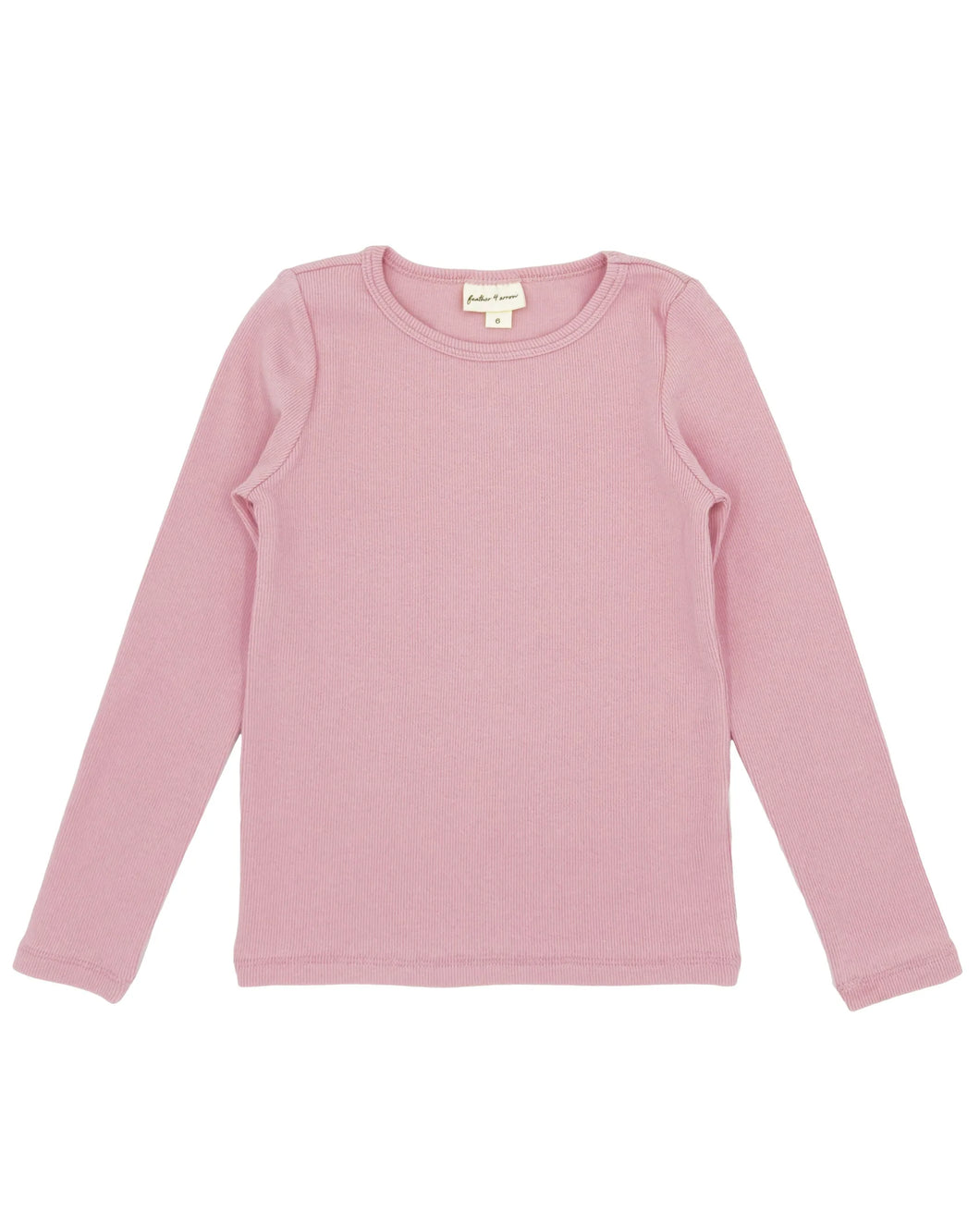 Feather 4 Arrow- Brooklyn L/S Rib Top (Rose, 2T-14)