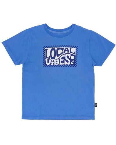 Feather 4 Arrow- Local Vibes Vintage Tee (Marina Blue, 18-24m)