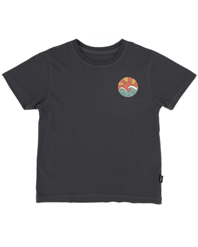 Feather 4 Arrow- Sunny Side Vintage Tee (Lava Rock, 2Y-11Y)