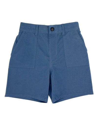 Feather 4 Arrow- All Day Twill Short (Slate Blue, 2Y-9Y)
