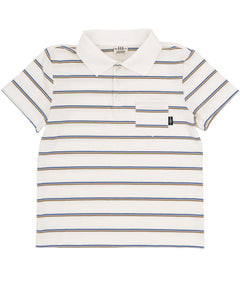 Feather 4 Arrow- Kai Short Sleeve Polo (ECRU, 2Y-14Y)