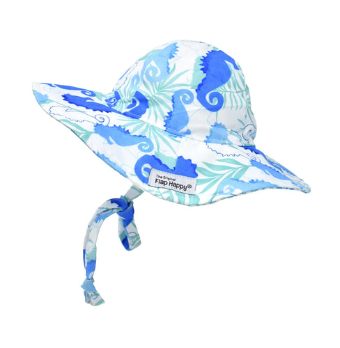 Flap Happy- UPF50 Swim Hat (Seahorse Reef)