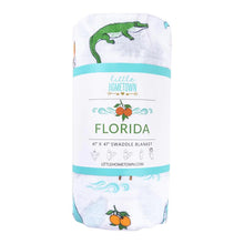 Load image into Gallery viewer, Little Hometown- Baby Swaddle (Florida)