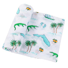 Load image into Gallery viewer, Little Hometown- Baby Swaddle (Florida)
