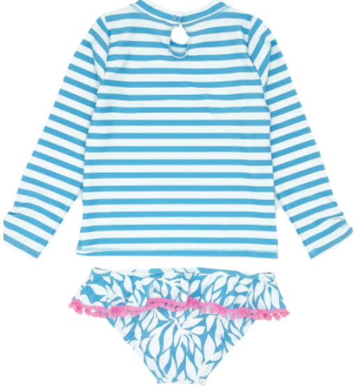 Feather 4 Arrow- Sandy Toes Two-Piece - Blue Grotto (2-6)