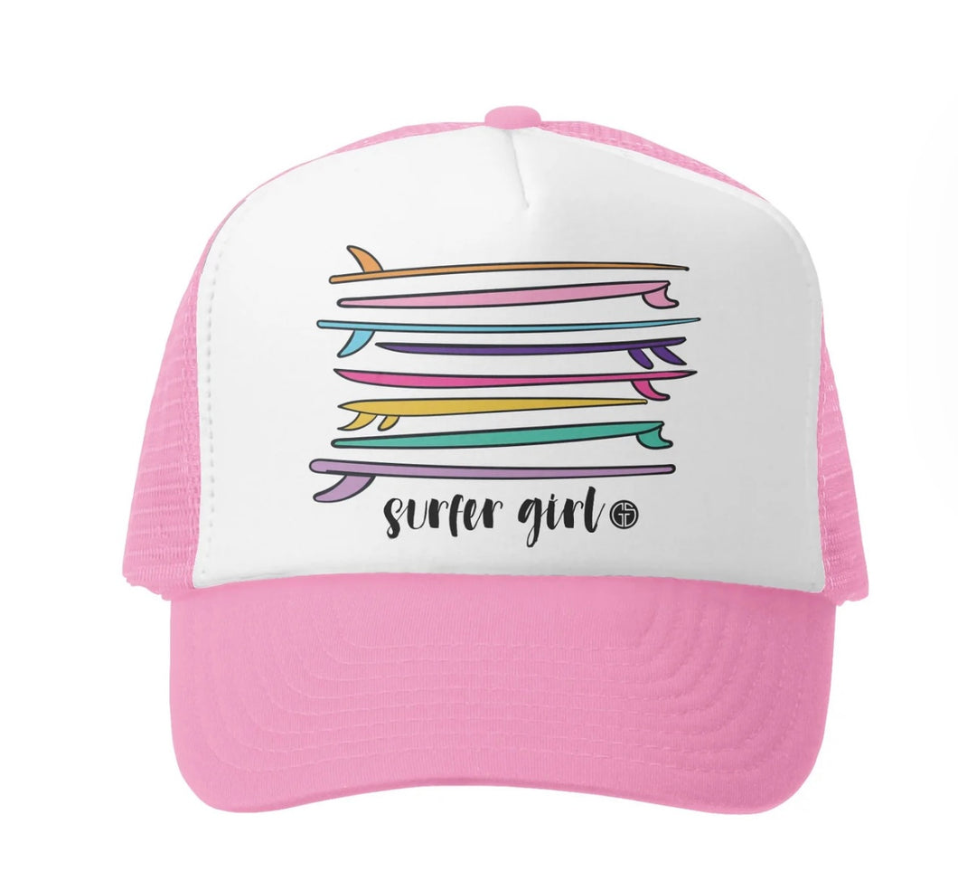 Grom Squad Pink Surfer Girl Hat