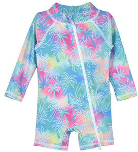 Flap happy- Shortie Surf Suimsuit Paradise Palm (3m-24m)