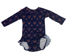 Load image into Gallery viewer, Tiderwater Tots- Long Sleeve Bow Back (Shark Bite)