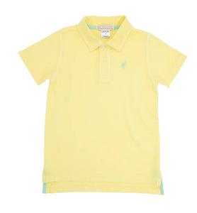 Beaufort Bonnet- Prim and Proper Beach Polo (Lake Worth Yellow/Grace Bay Green, 0-24m)