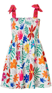 Pepita & Me- Girls Dress (Flowers, 6-12)