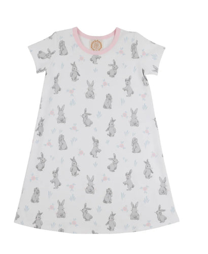 Beaufort Bonnet- Polly Play Dress SS (Broad St. Bunnies Pink/Palm Beach Pink, 2-6)