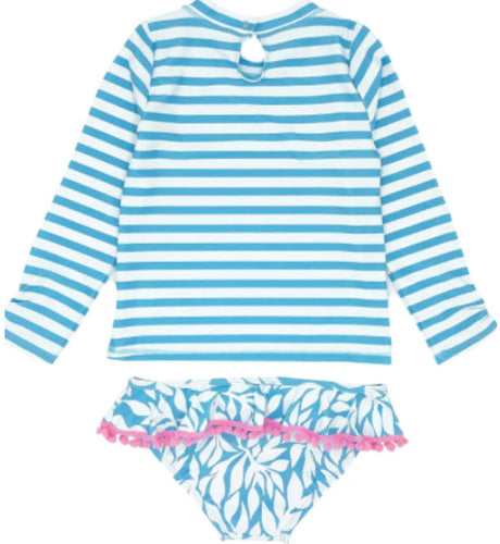 Feather 4 Arrow- Sandy Toes Two-Piece - Blue Grotto (6m-24m)