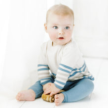 Load image into Gallery viewer, Feltman Bros - Baby &amp; Toddler Boys Raised Stripe Knit Set - Ecru