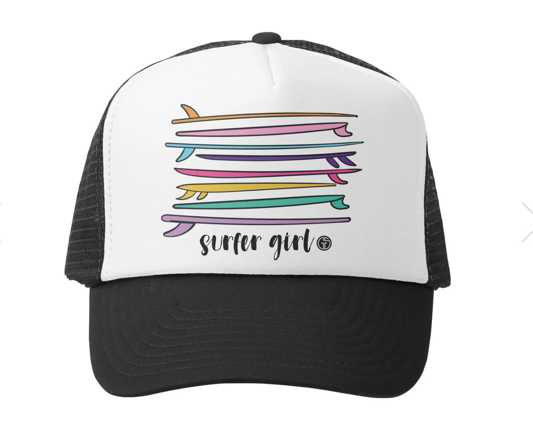 Grom squad Black Surfer Girl hat