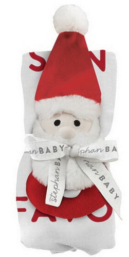 Stephan Baby- Swaddle with Plush Rattle