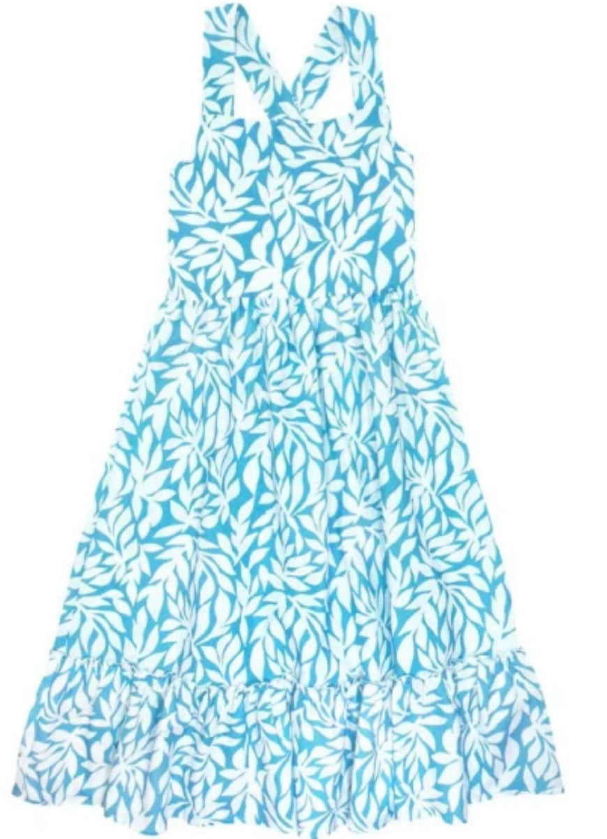 fitted lace wedding dress Feather 4 Arrow- Coastline Maxi Dress- Blue Grotto (2T-14) – Coastal Kids  Beachwear