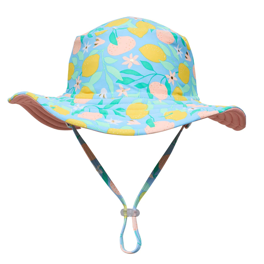 Snapper Rock- Reversible Bucket Hat (Lemon Drop, S-M)