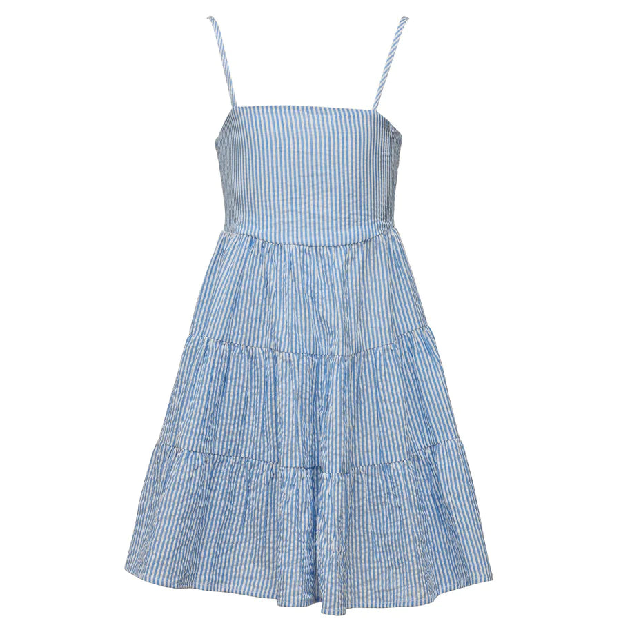 Snapper Rock- Cornflower Stripe Dress (Blue/Stripe, 6-14)
