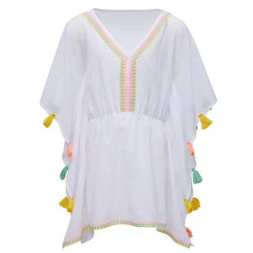 Snapper Rock- Coastal Tassel Cover-Up (2-12)