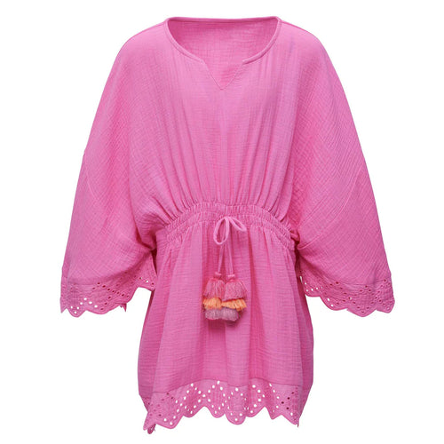 Snapper Rock- Bubble Gum Beach Cover-Up (2-12)