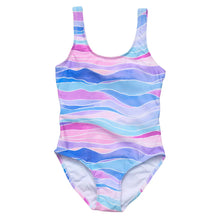 Load image into Gallery viewer, Snapper Rock-Tie Back Swimsuit (Water Hues, 2-16)