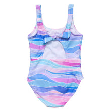 Load image into Gallery viewer, Snapper Rock-Tie Back Swimsuit (Water Hues, 2-16)