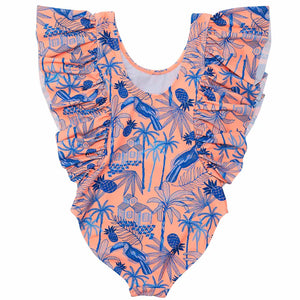 Snapper Rock- Vacay Wide Frill Swimsuit (Tropicana, 2-6)