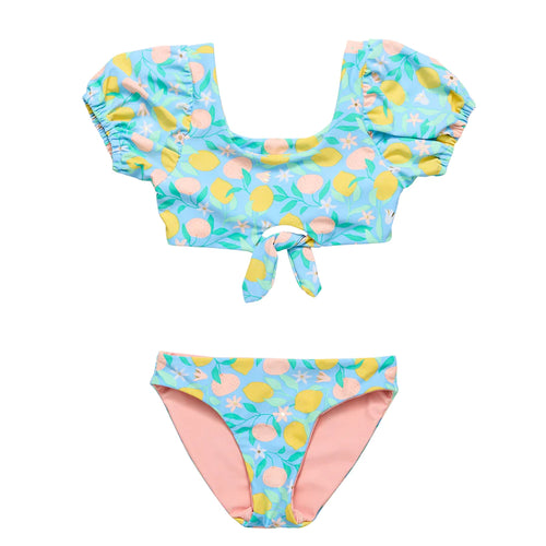 Snapper Rock- Front Knot Bikini (Lemon Drop, 2-16)