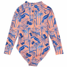 Load image into Gallery viewer, Snapper Rock- Sustainable LS Swim Suit (Tropicana, 2-16)