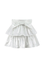 Load image into Gallery viewer, Lola and the Boys- Sparkle Bow Velour Skirt (2T-10)