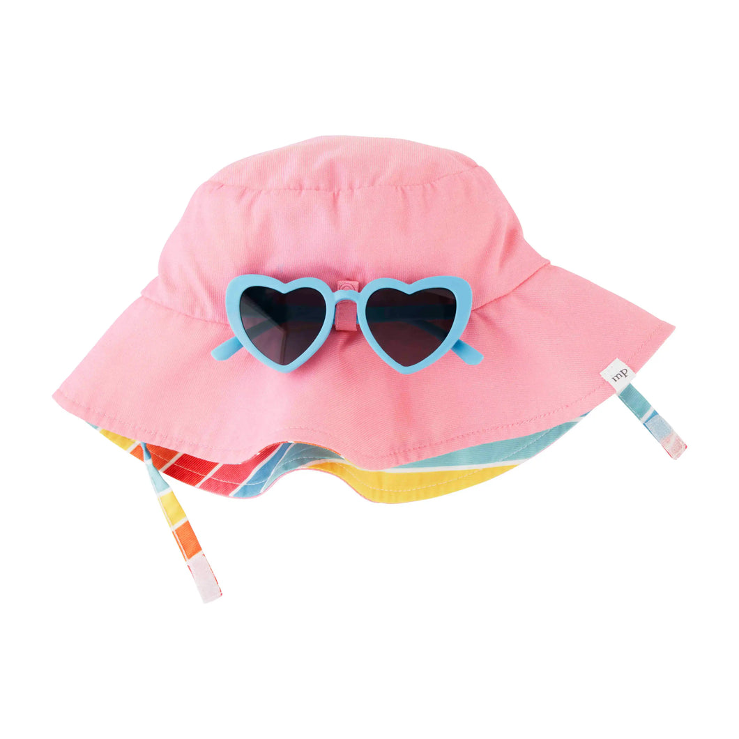 Mud Pie -Pink Hat and Sunglasses