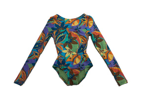 O'Neill- Nina Abstract Twist Back Suit (Floral, 7-14)