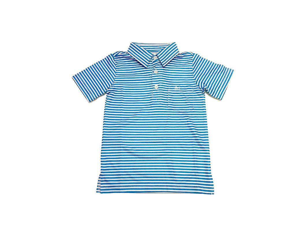 Saltwater Boys- Inshore Performance Polo Teal