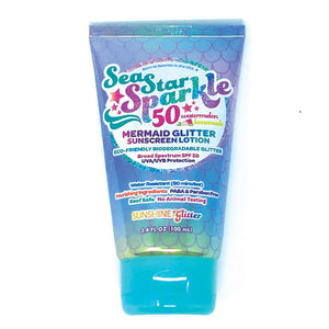 Sea Star Sparkle - Mermaid Glitter Sunscreen Lotion - Watermelon/Lemonade