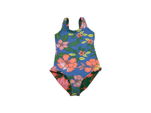 Maaji- Reversible One Piece S/S Swimsuit (Floral, 4-6)
