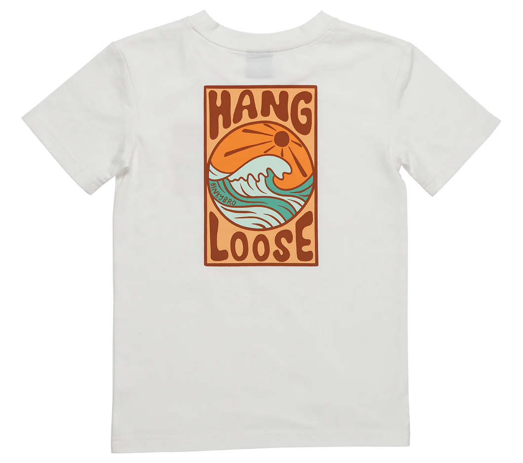 Binky Bro- Hang Loose Shirt (White, 6M-6T)