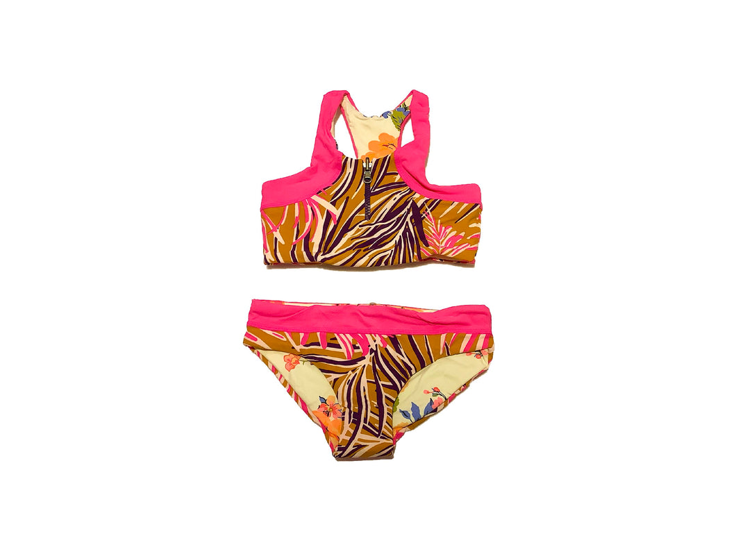 Maaji- Reversible Two Piece Swimsuit (Caramel Folliage, 6-14)